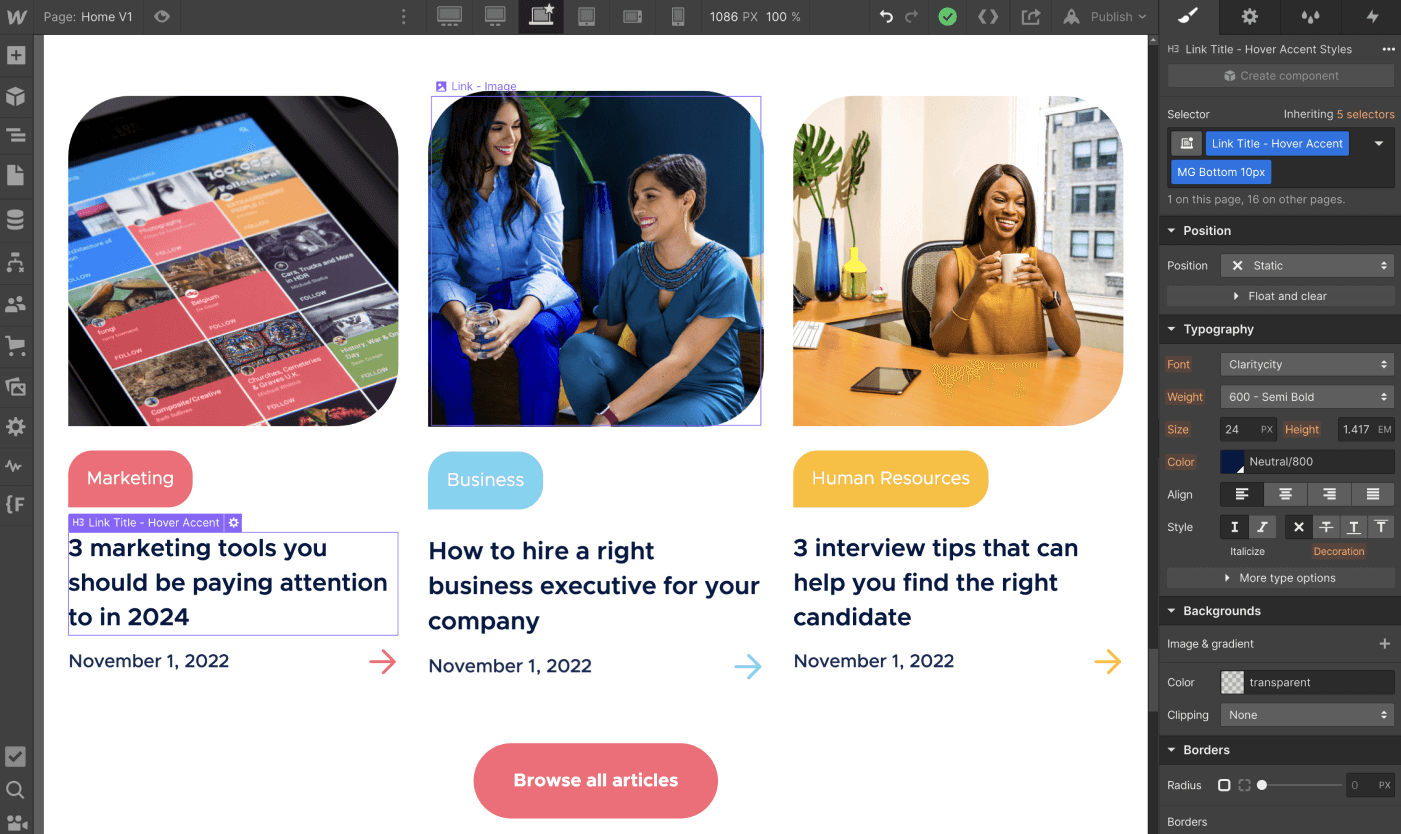 CMS Content - Consultflow X Webflow Template